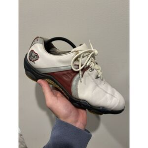 FootJoy MyJoy Men's‎ Size 10 Extra-Wide Alabama Crimson Tide White Golf Shoes